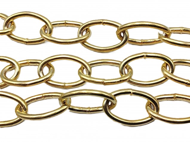 Chandelier Chain Welded Link 1 Inch- in Brass 50kg Max