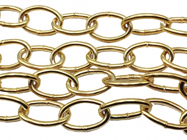 Chandelier Chain Welded Link 1 Inch- in Brass 50kg Max