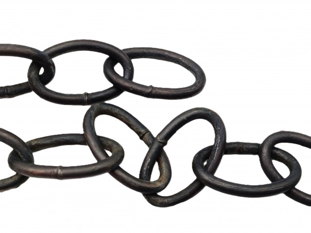 Chandelier Chain Welded Link 1 Inch in dark antique 50kg Max 