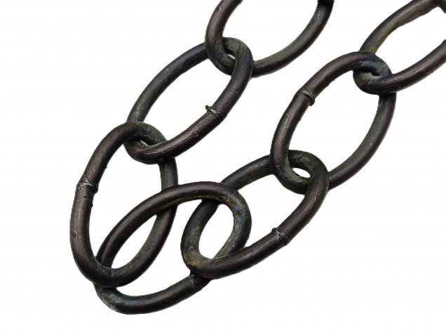 Chandelier Chain Welded Link 1 Inch in dark antique 50kg Max 
