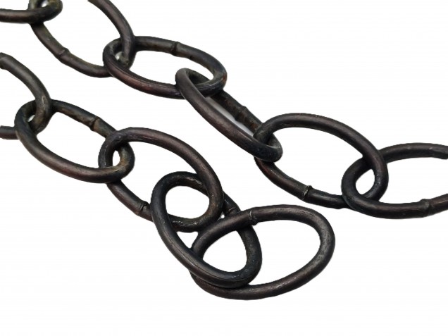 Chandelier Chain Welded Link 1 Inch in dark antique 50kg Max 