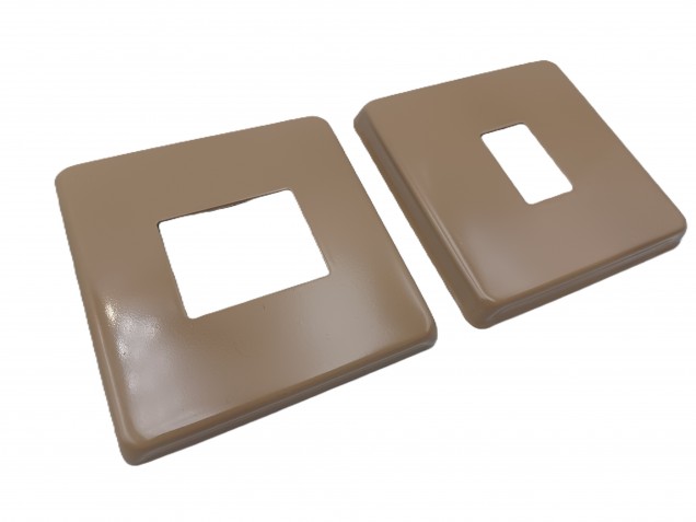 Beige Light single Switch Cover Plate single or double