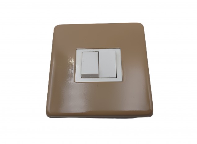 Beige Light single Switch Cover Plate single or double