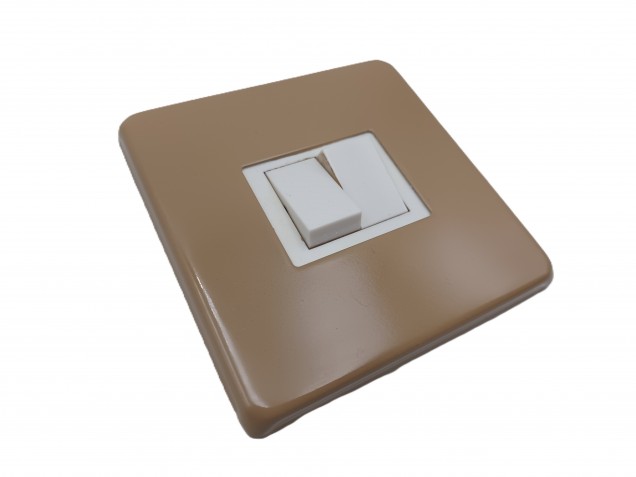Beige Light single Switch Cover Plate single or double