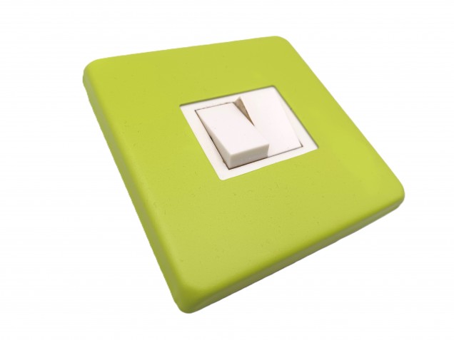 Light Switch Cover Plate Conversion In green double or single switch  