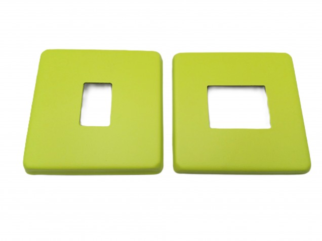 Light Switch Cover Plate Conversion In green double or single switch  