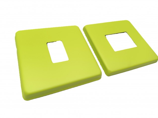 Light Switch Cover Plate Conversion In green double or single switch  
