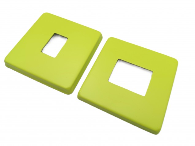 Light Switch Cover Plate Conversion In green double or single switch  