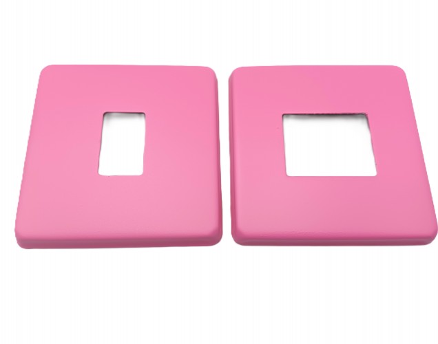 Light Switch Cover Plate Conversion In pink double or single switch