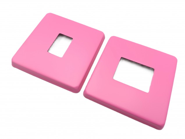 Light Switch Cover Plate Conversion In pink double or single switch