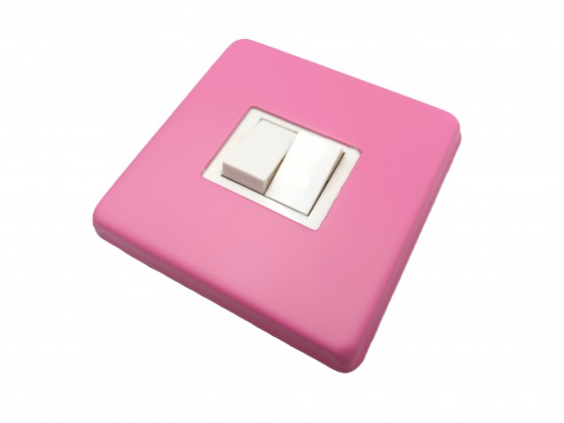 Light Switch Cover Plate Conversion In pink double or single switch