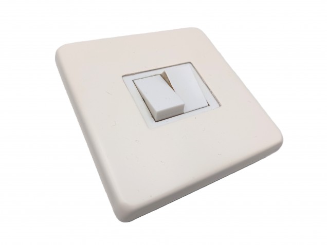 Ivory Light single Switch Cover Plate single or double 
