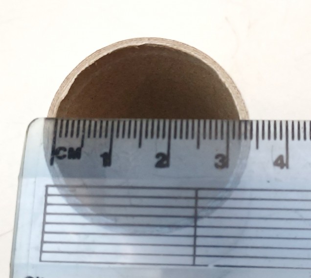 Chandelier candle Tube white plain Card 50mm x 32mm