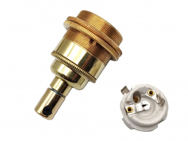 Brass Metal Ceiling Rose Light Pendant Set E27 Lamp Holder with 100mm Ceiling Rose