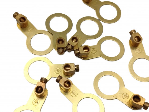 10mm brass earth Tag