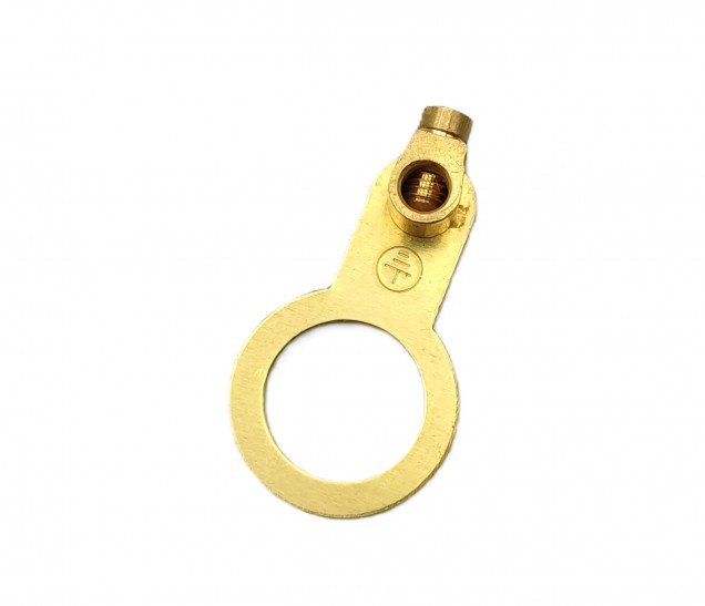 10mm brass earth Tag