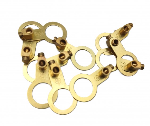 10mm brass earth Tag