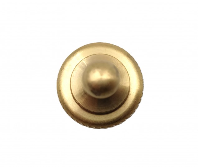 CHANDELIER ROPE EDGE FINIAL CAST BRASS 10MM THREAD