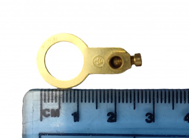 10mm brass earth Tag