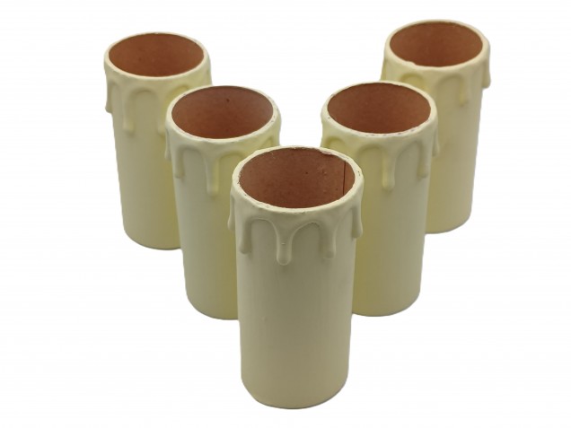 Candle Tubes cream Drip Card 95mm x 39mm 5 pack