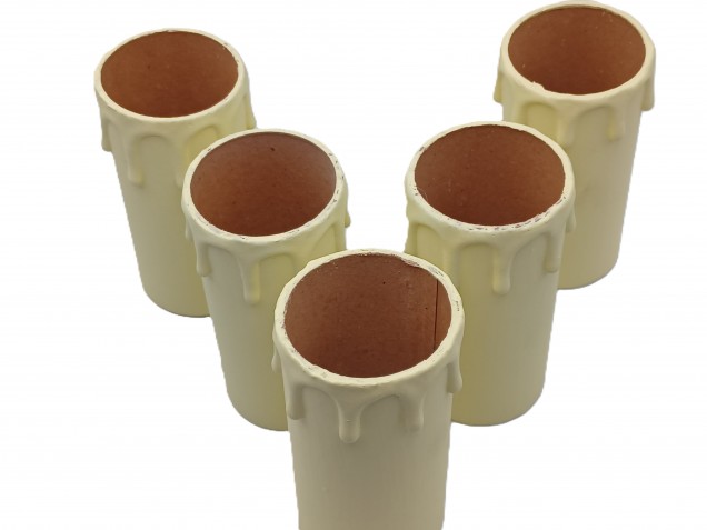 Candle Tubes cream Drip Card 95mm x 39mm 5 pack