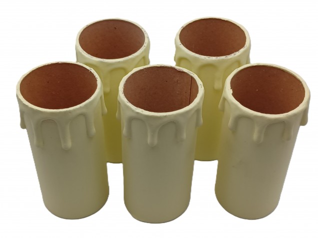Candle Tubes cream Drip Card 95mm x 39mm 5 pack