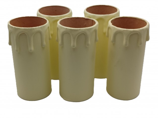 Candle Tubes cream Drip Card 95mm x 39mm 5 pack