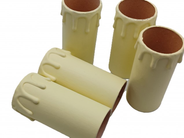 Candle Tubes cream Drip Card 95mm x 39mm 5 pack