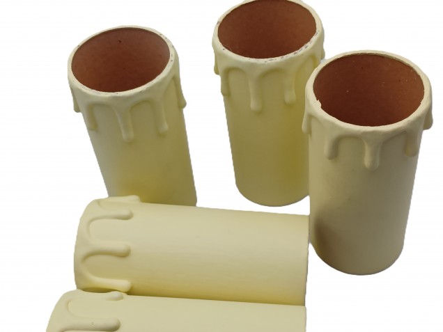 Candle Tubes cream Drip Card 95mm x 39mm 5 pack