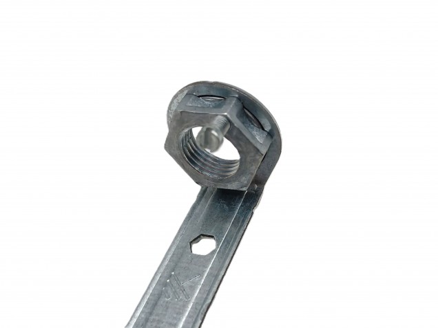 E14 SES Lamp Holder With Adjustable Metal Stem Leg 100 - 120mm Height 23mm Width