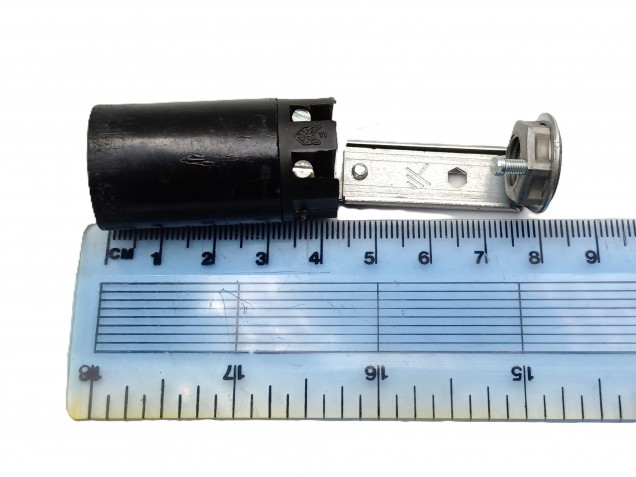 E14 Lamp Holder Adjustable Metal Stem Leg 80 - 100mm Height 