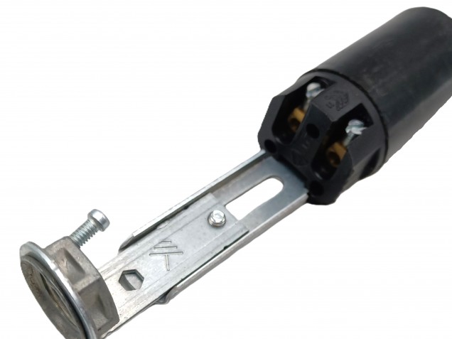 E14 Lamp Holder Adjustable Metal Stem Leg 80 - 100mm Height 