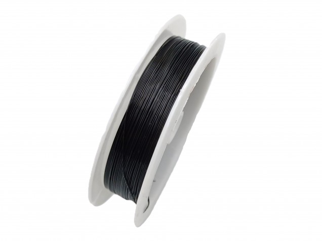 chandelier wire black coloured copper 0.4mm x 10 metres 
