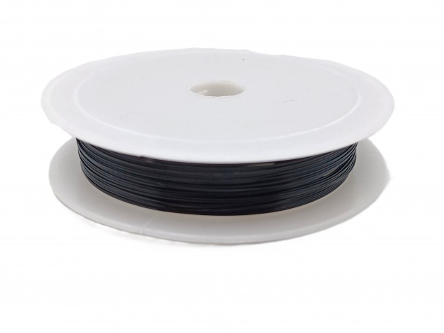 chandelier wire black coloured copper 0.4mm x 10 metres 