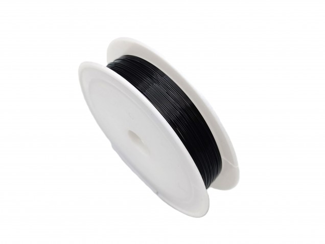 chandelier wire black coloured copper 0.4mm x 10 metres 