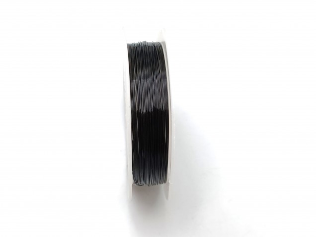 chandelier wire black coloured copper 0.4mm x 10 metres 