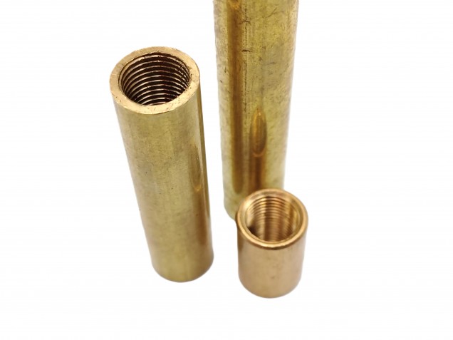 Brass hollow threaded spacer M10 3 sizes