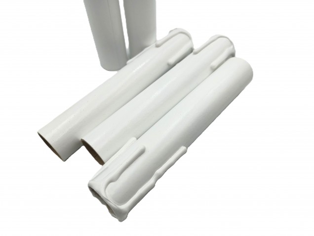 Chandelier Candle Tubes White Drip Card 150mm x 24mm 