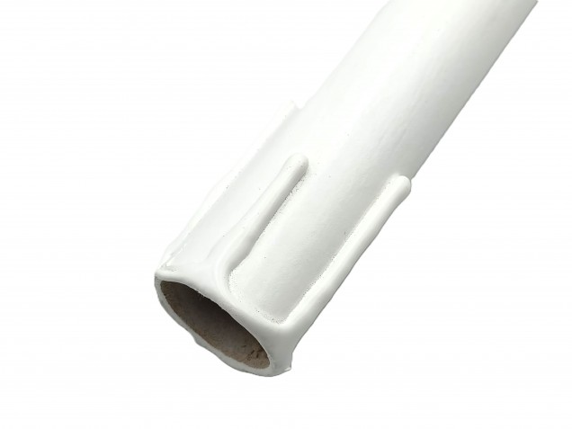 Chandelier Candle Tubes White Drip Card 150mm x 24mm 