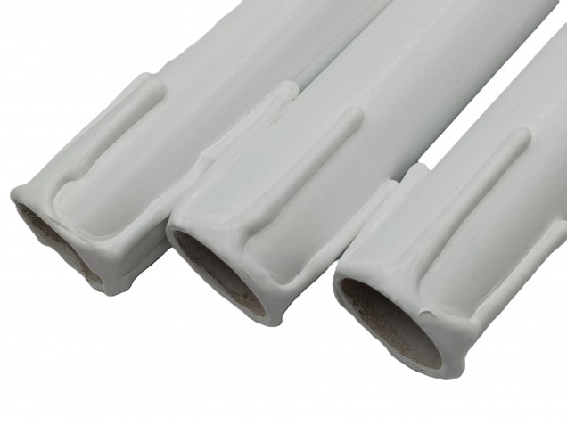 Chandelier Candle Tubes White Drip Card 150mm x 24mm 