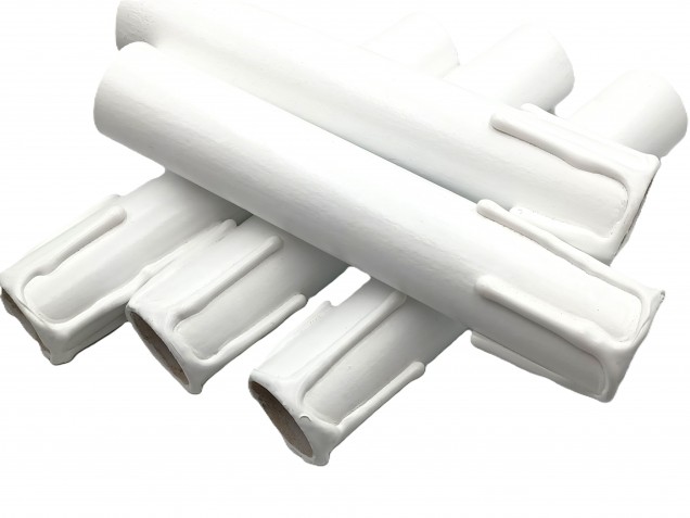 Chandelier Candle Tubes White Drip Card 150mm x 24mm 