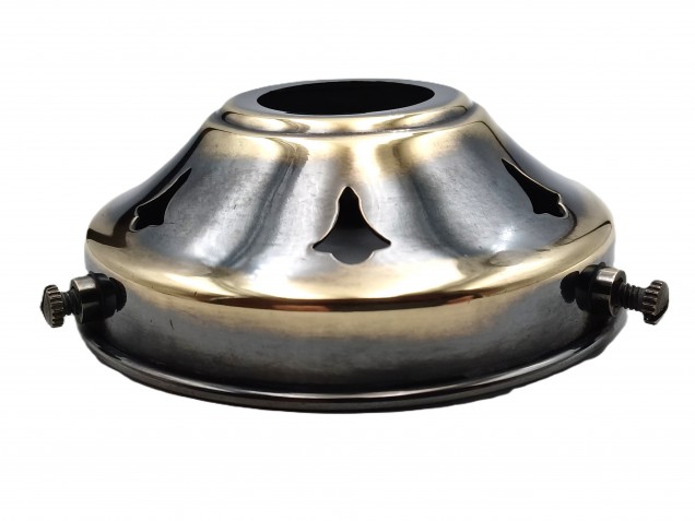 GLASS SHADE HOLDER 3 1~4 INCH BRUSHED ANTIQUE EFFECT GALLERY