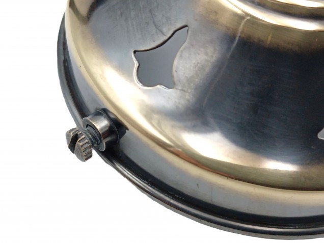 GLASS SHADE HOLDER 3 1~4 INCH BRUSHED ANTIQUE EFFECT GALLERY