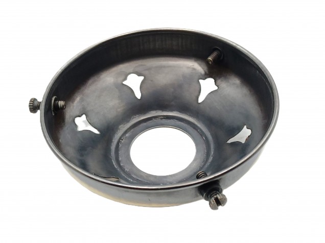 GLASS SHADE HOLDER 3 1~4 INCH BRUSHED ANTIQUE EFFECT GALLERY