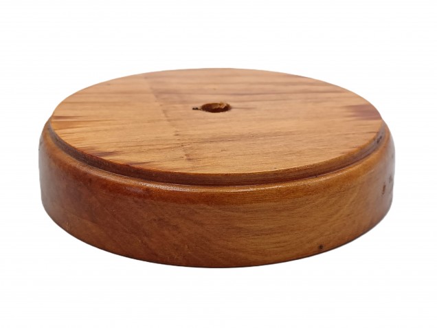 Oak Wooden Ceiling Pattress Round 120mm Varnished