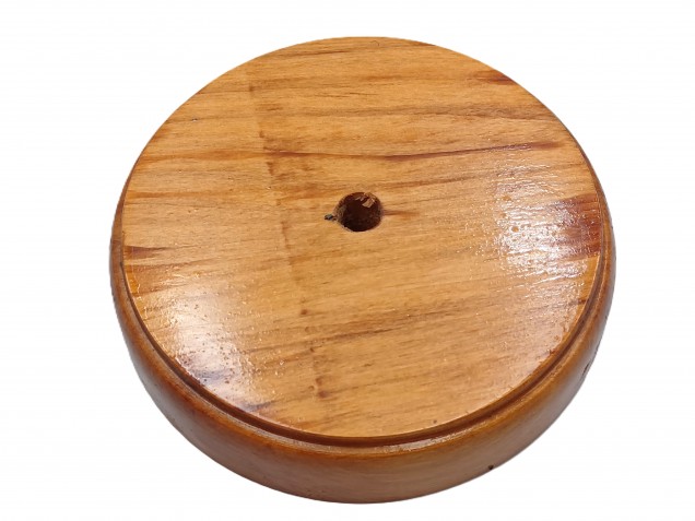 Oak Wooden Ceiling Pattress Round 120mm Varnished