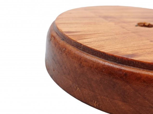 Oak Wooden Ceiling Pattress Round 120mm Varnished