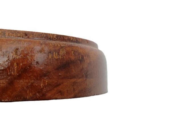 Oak Wooden Ceiling Pattress Round 120mm Varnished