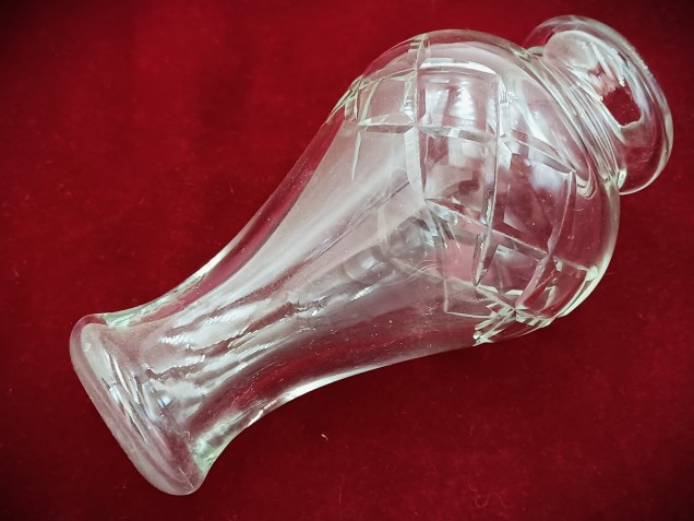 Vintage Chandelier Cut Glass Stem  