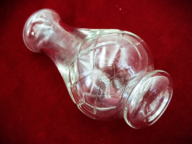 Vintage Chandelier Cut Glass Stem  